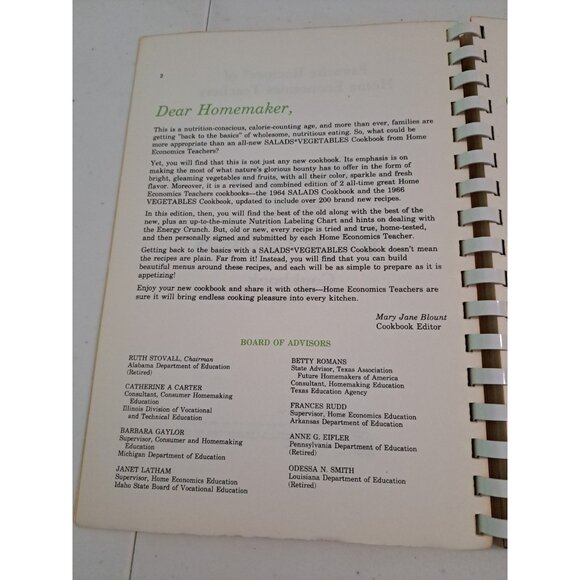 Salads Vegetables Cookbook Revised Favorite Recipes Of Home Economics Teachers - Picture 3 of 6